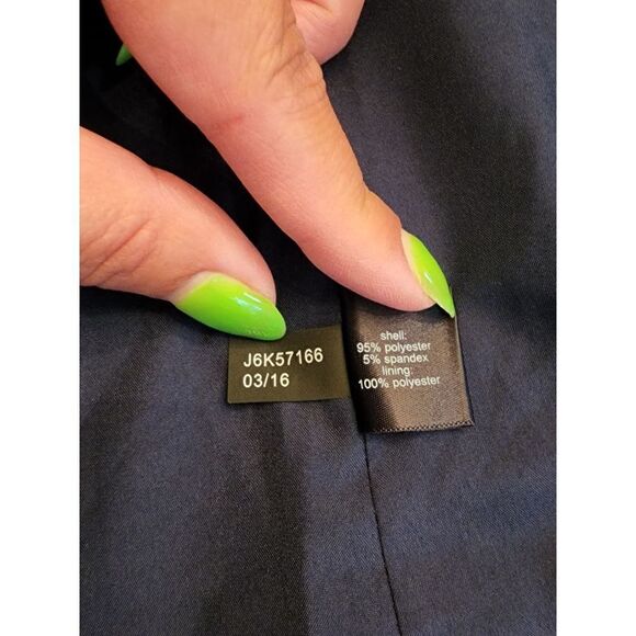 The Limited NWT structured waffle texture navy blazer - Picture 10 of 11